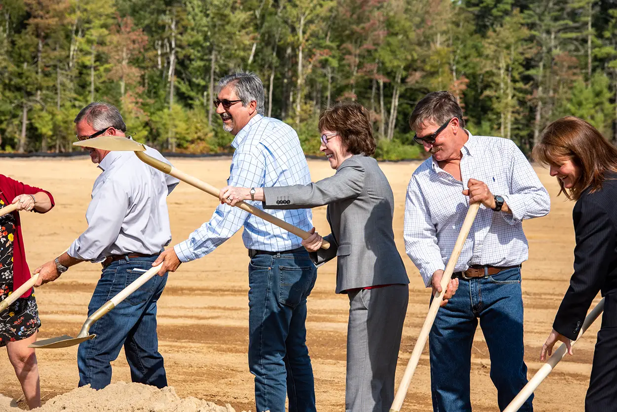 founders digging initial foundation